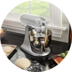 A KitchenAid® stand mixer