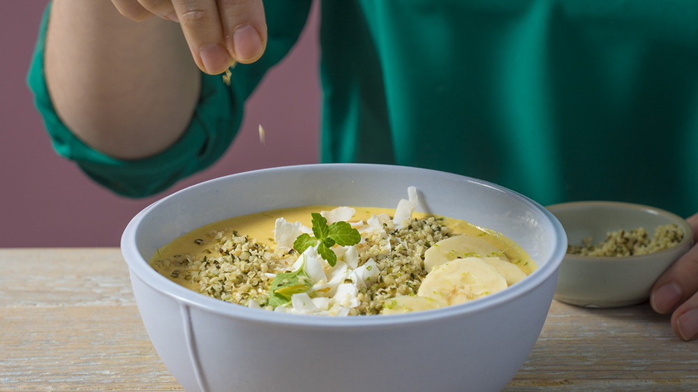 Tropical breakfast bowl