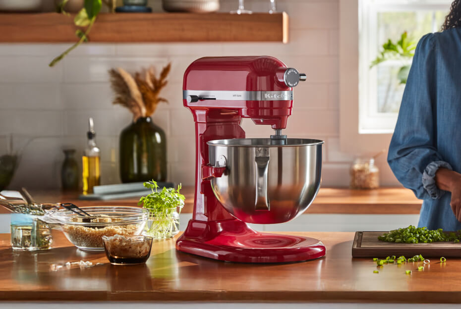 A KitchenAid® stand mixer