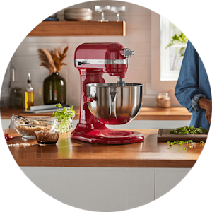 A KitchenAid® stand mixer