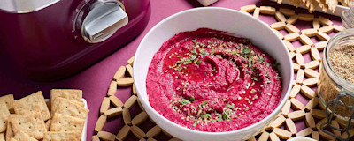 Import-Recipe - Zesty Roasted Beet Hummus
