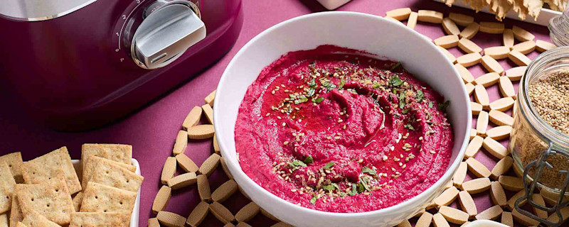 Import-Recipe - Zesty Roasted Beet Hummus