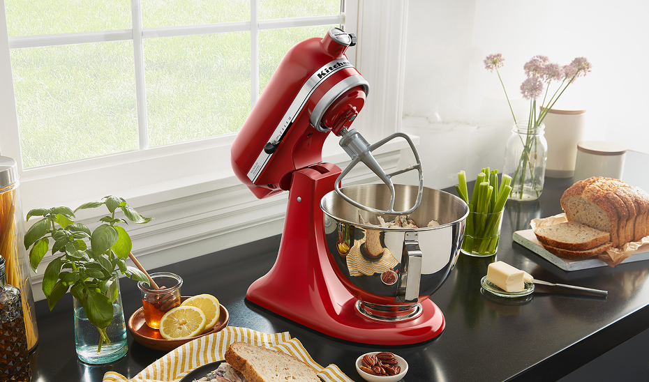 A KitchenAid® stand mixer
