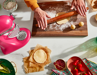 A person cooking in a kitchen
