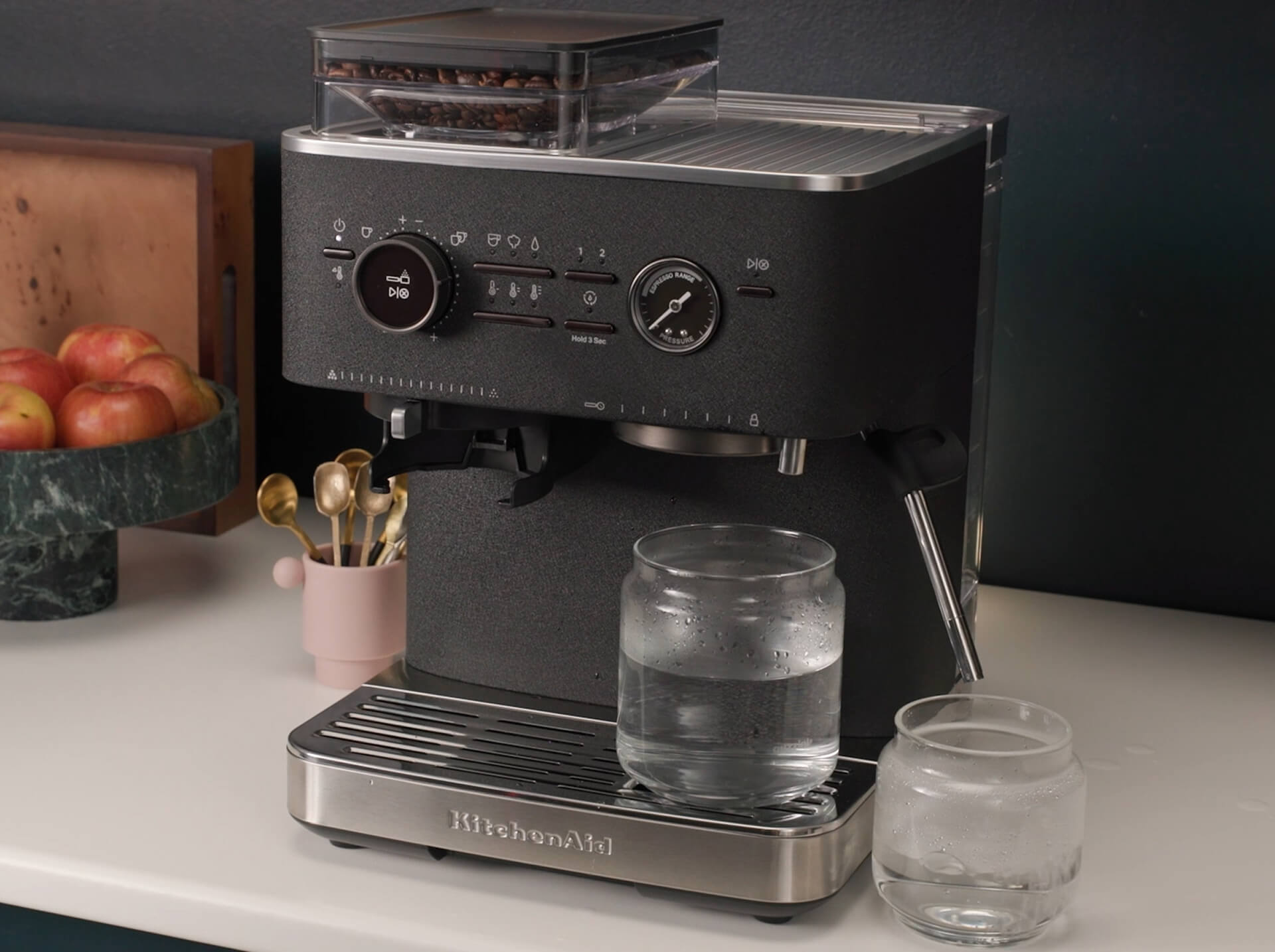 Cleaning semi-automatic espresso machine