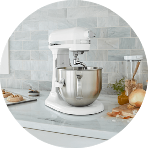 A KitchenAid® stand mixer
