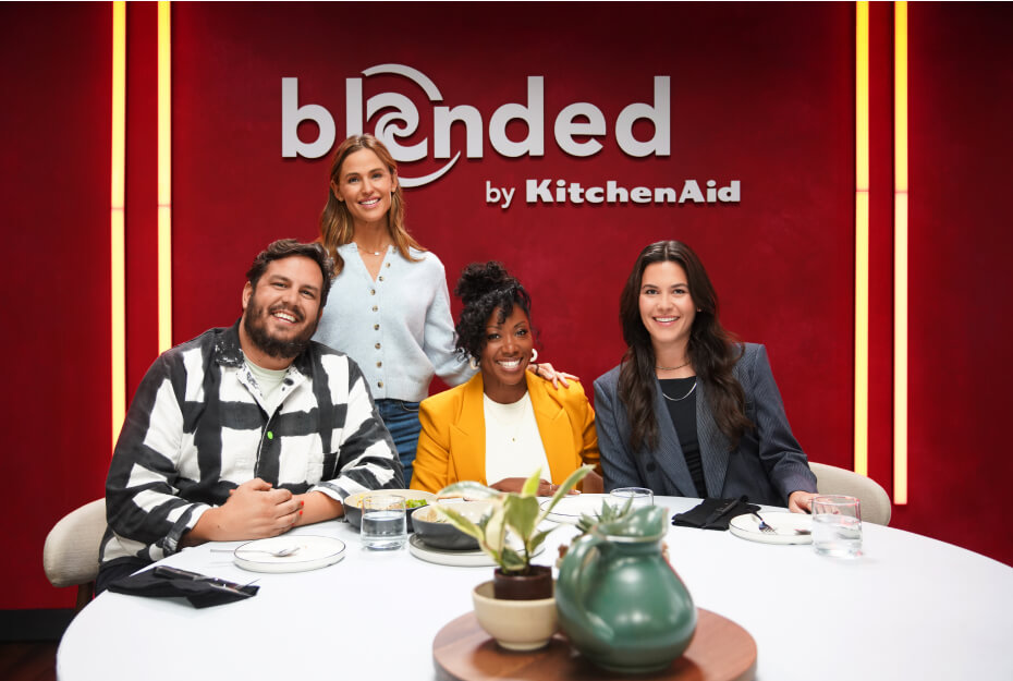 A group of people sitting at a table