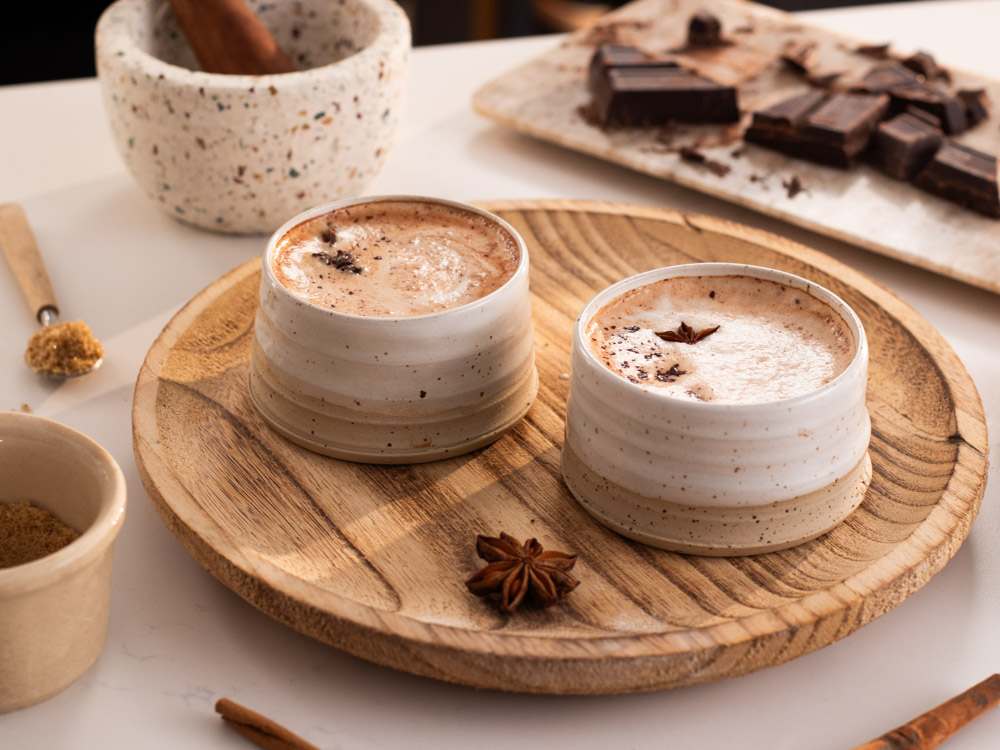 Chocolate chai tea latte