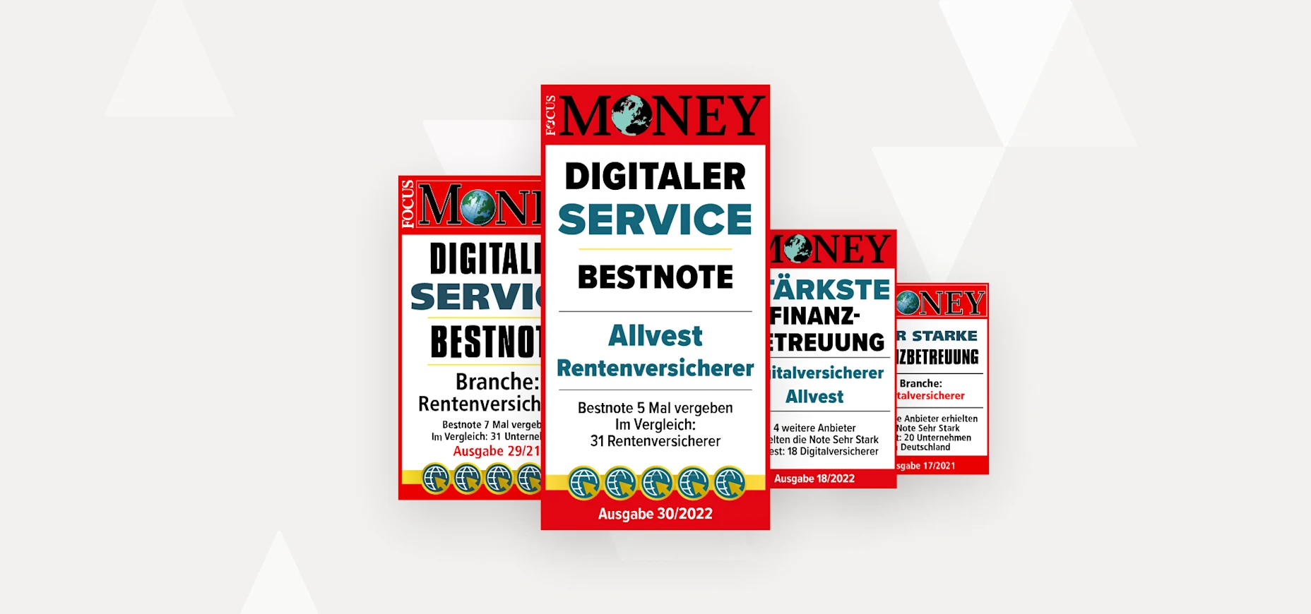 Focus Money Siegel Digitaler Service 30/2022 Focus Money Siegel für Allvest, Digitaler Service 30/2022.