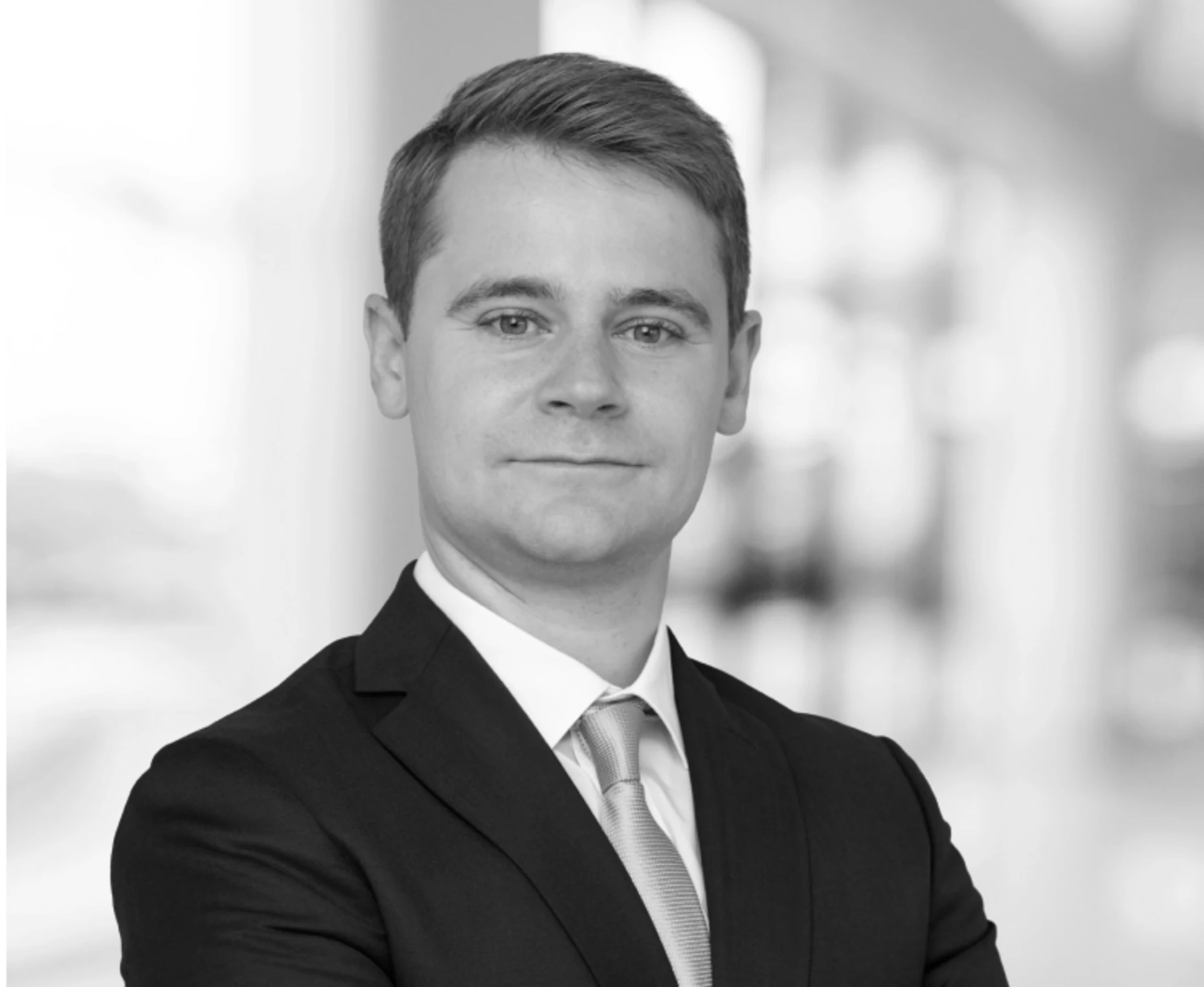 Schwarz-Weiß-Portrait von Andreas de Maria Campus, Allianz Global Investors.