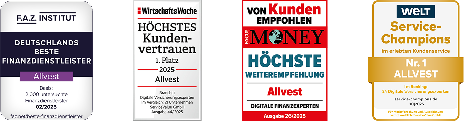 Anreihung der Siegel Auszeichnungen