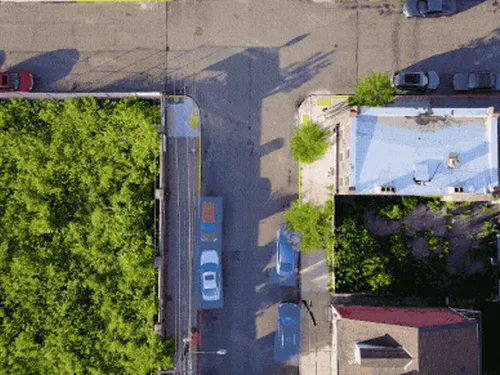 Aurora’s self-driving car yielding to a pedestrian