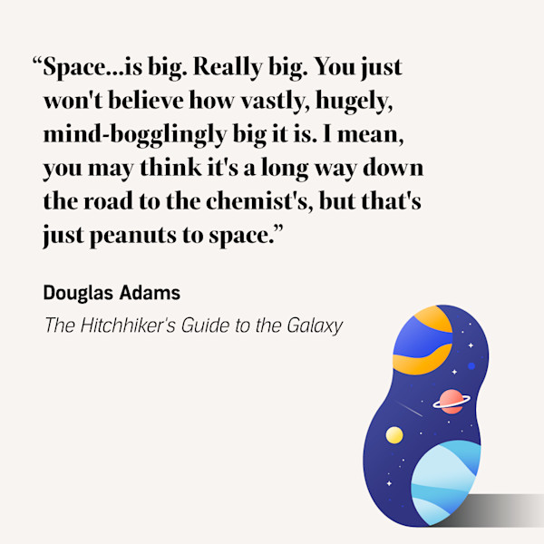 42 Clever And Deep Quotes From The Hitchhiker S Guide To The Galaxy Audible Com Best Quotes From Hitchhikers Guide To The Galaxy