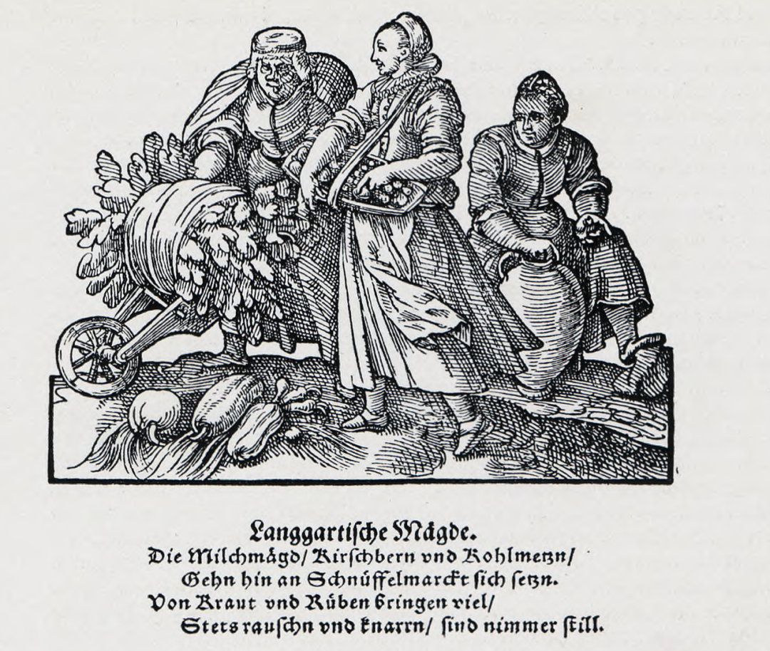 Holzstich Schnüffelmarkt 1601