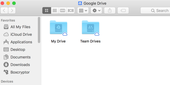 Google Drive File Stream Team Drives