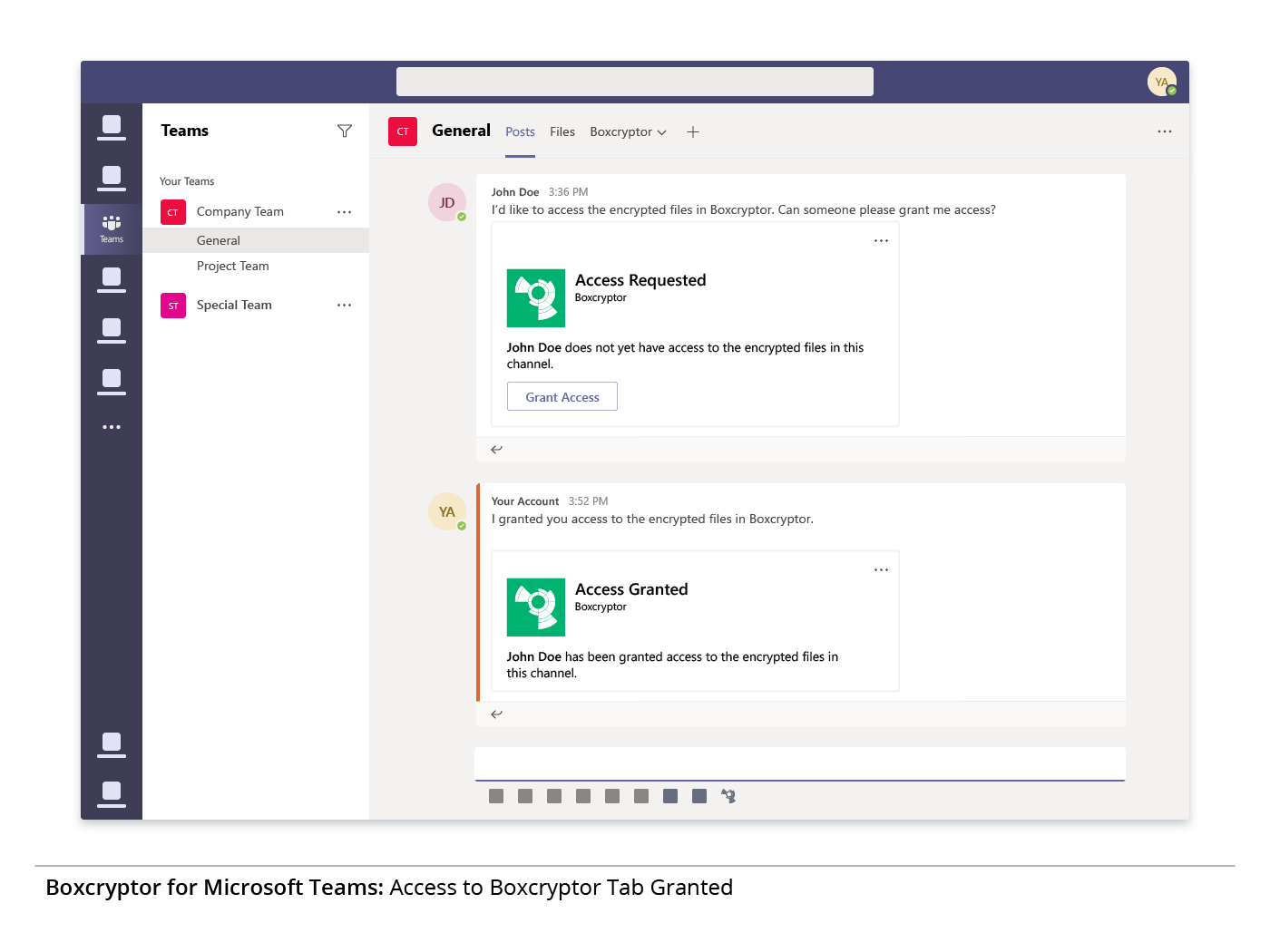 Protect your company files in Microsoft Teams with Boxcryptor