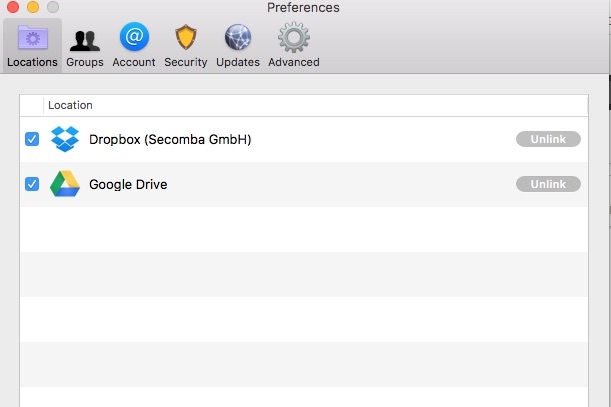 boxcryptor google drive download default