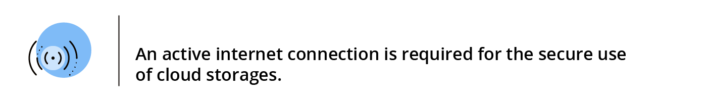 Things to know about Dropbox: 4. An active internet connection is required