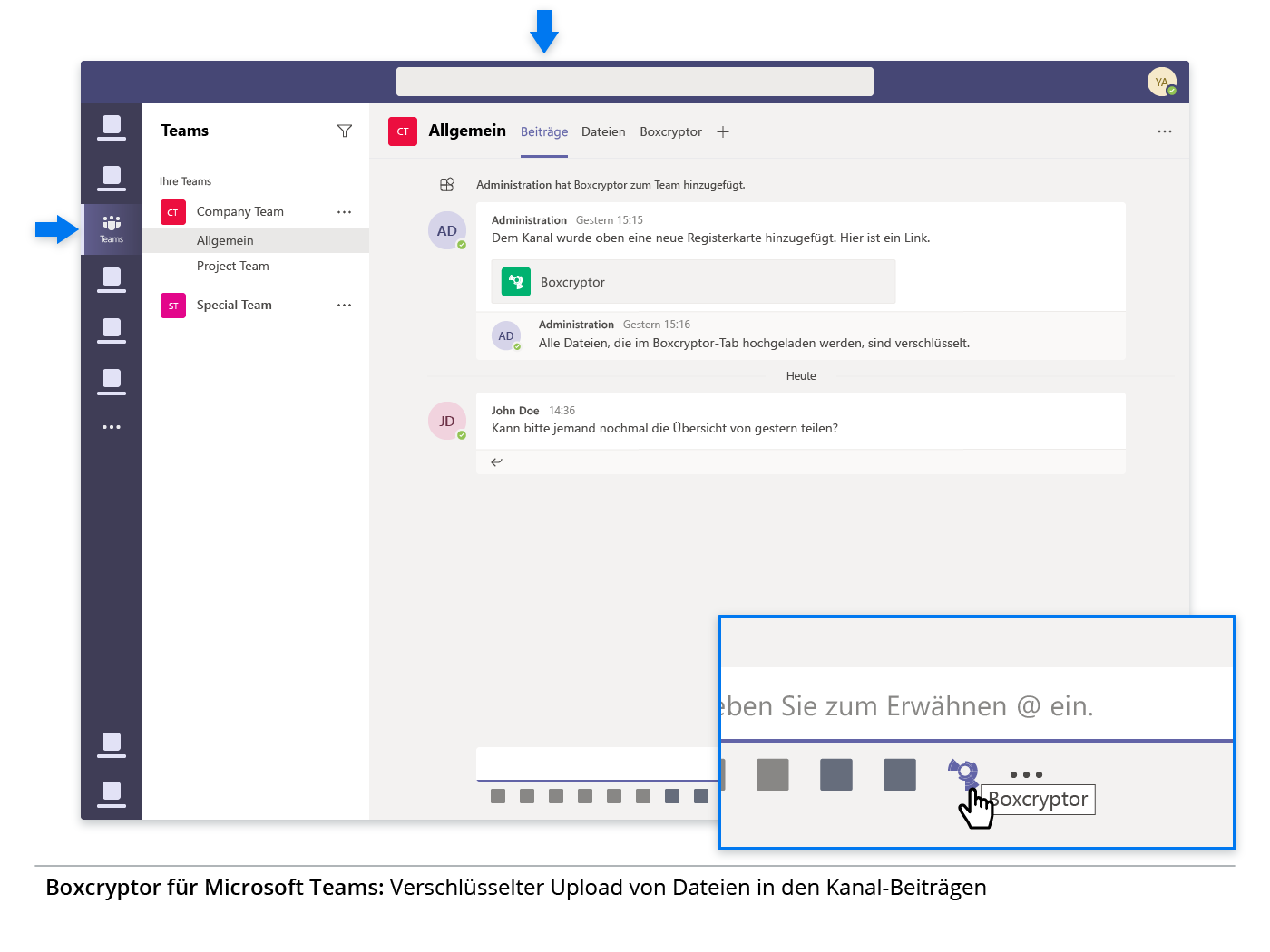 4-3 Boxcryptor-for-Microsoft-Teams Message Extension Datei-Upload DE-01