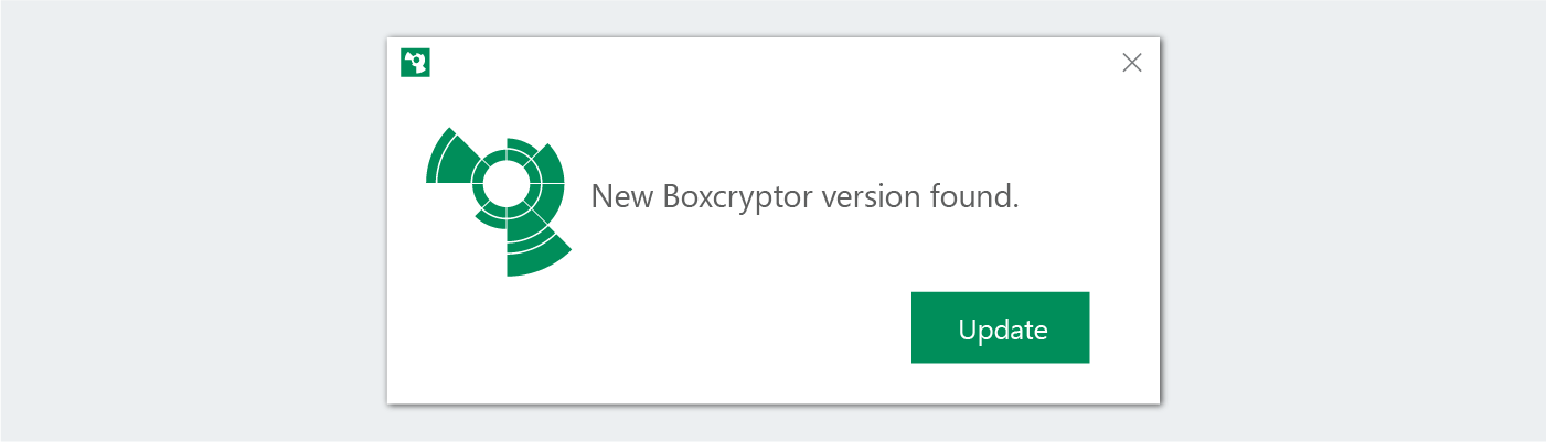 New Boxcryptor version found.