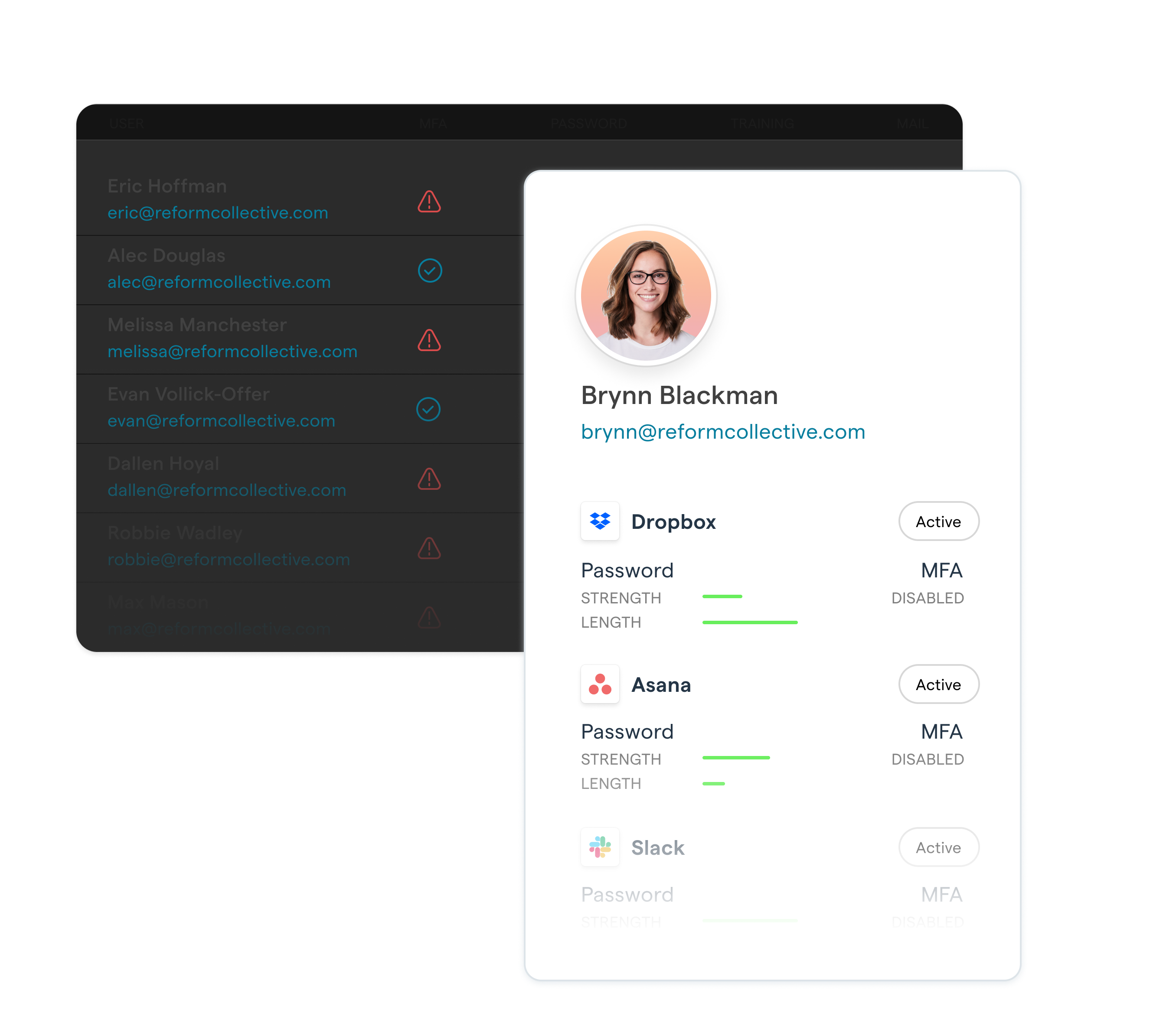grid of data illustration, highlighting security of one persons accounts