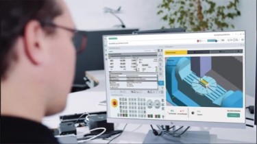 Siemens’ Sinumerik One comes with the Run MyVirtual Machine (shown) software, combining digital twin technology, powerful hardware, and integrated IT security, making it a forward-looking CNC.