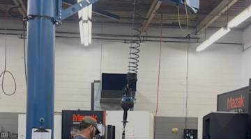A Gorbel crane at CNC Machine Products undefined