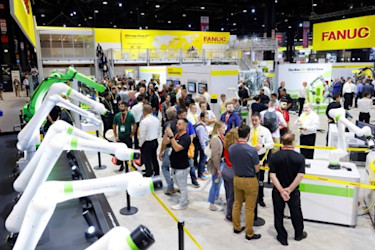 Fanuc photo for IMTS 2026 floor plan press release 