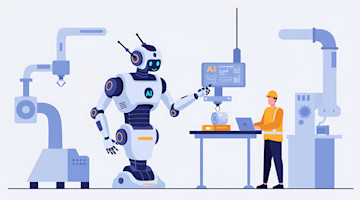 Robot collaborating with human worker undefined