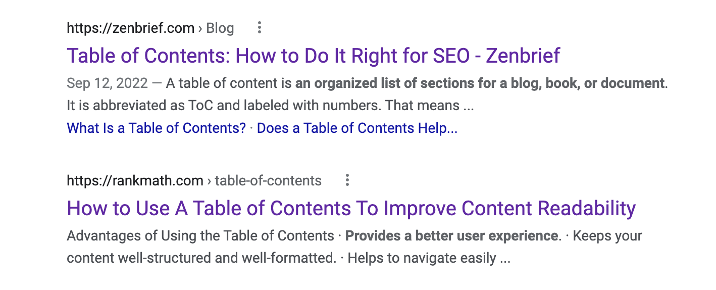 Zen Brief gets jump-to links which improve click-through rate