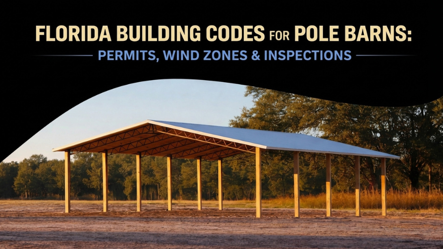 Florida Building Codes for Pole Barns: Permits, Wind Zones & Inspections