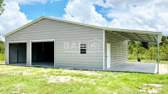 36x31 Metal Garage With Lean To