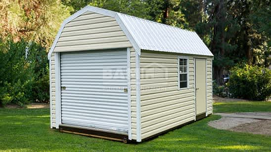 10x16 Lofted Barn With Rollup Door