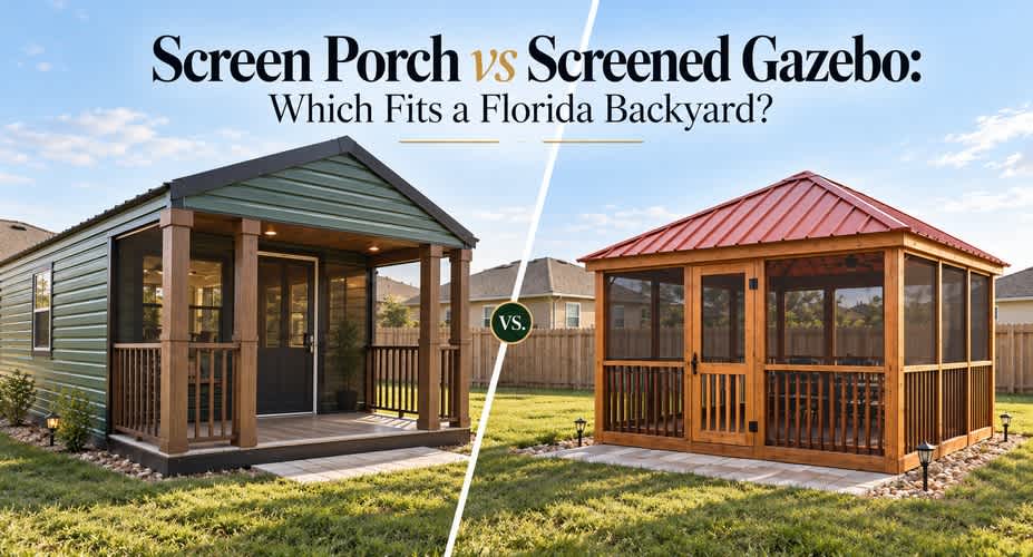 Screen Porch vs Screened Gazebo: Which Fits a Florida Backyard