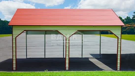 22x25x8 Side Entry Carport