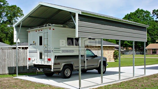 18x21x10 Steel RV Carport