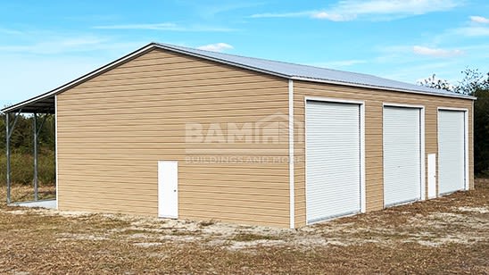 34x50x14 Vertical Roof Metal Garage