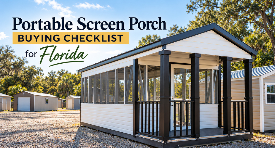 Portable Screen Porch Buying Checklist for Florida: Size, Placement, Doors, and Site Planning
