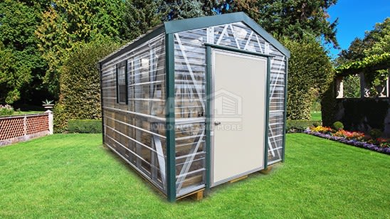8x10 Steel Framed Greenhouse