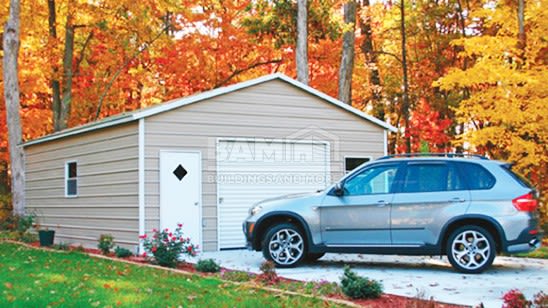 20x31 One Car Metal Garage