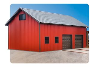 Steel Buildings Rishdon Pre-Engineered Red Iron Buildings - Built to Last
