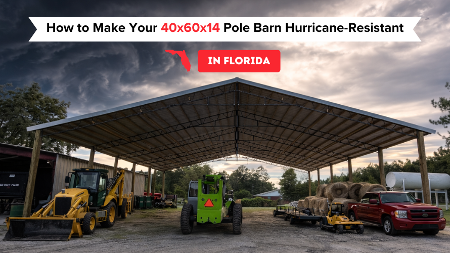 How to Make Your 40x60x14 Pole Barn Hurricane-Resistant in Florida
