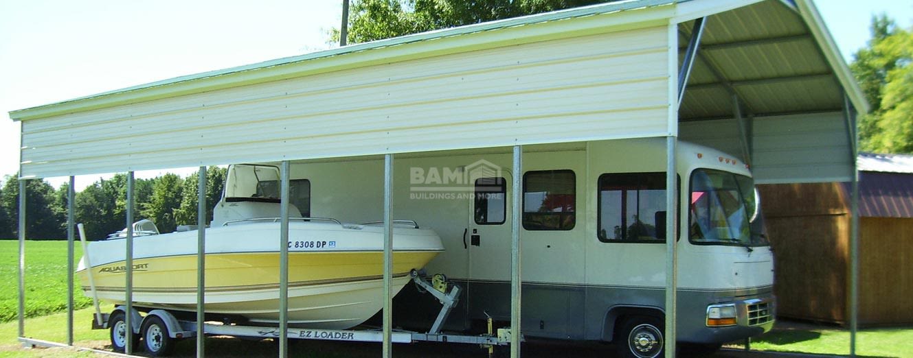 22x36x10 Vertical Roof RV Carport