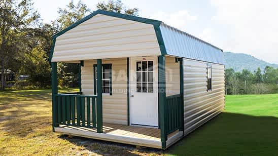 12x24 Gambrel Lofted Porch Model