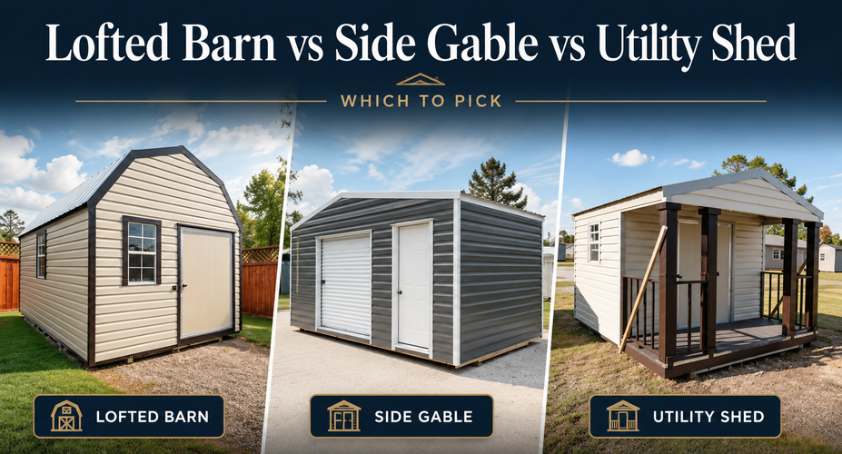 Lofted Barn vs Side Gable vs Utility Shed: Which to Pick