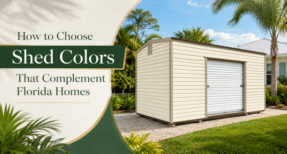 How to Choose Shed Colors That Complement Florida Homes