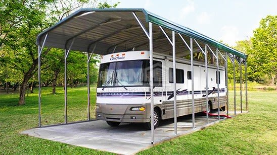 18x41x10 Regular Roof RV carport