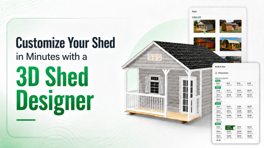Customize Your Shed in Minutes with a 3D Shed Designer