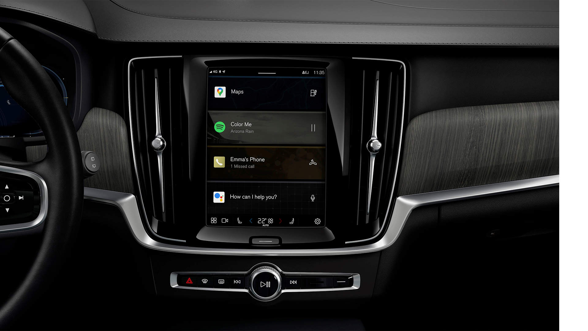 Volvo V90 Recharge Infotainment system