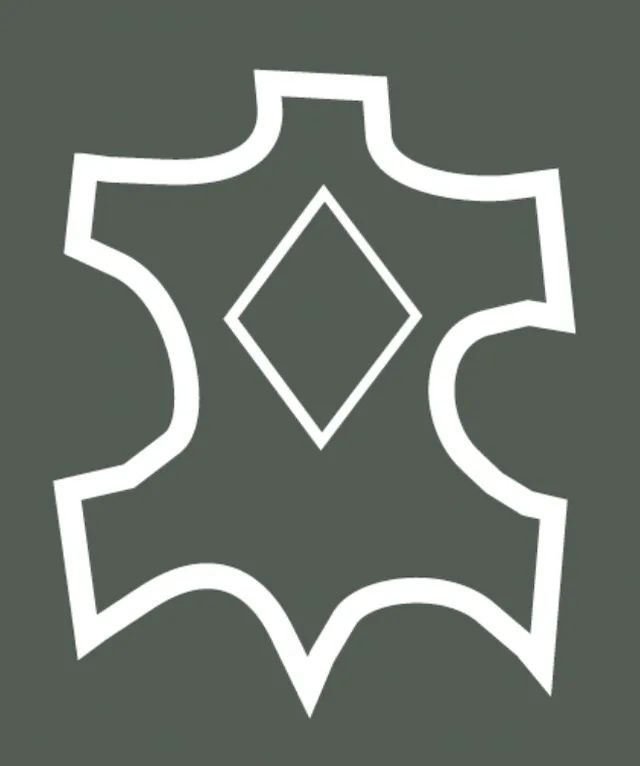 materiaalimerkintä pinnoitettu nahka